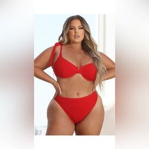 Fashion Nova - Red 2 piece bikini